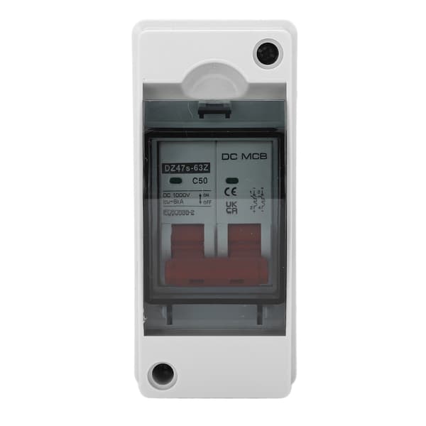DC Miniature Isolator Switch 2P 50A IP65 Vandtæt Solar PV Switch 1000V