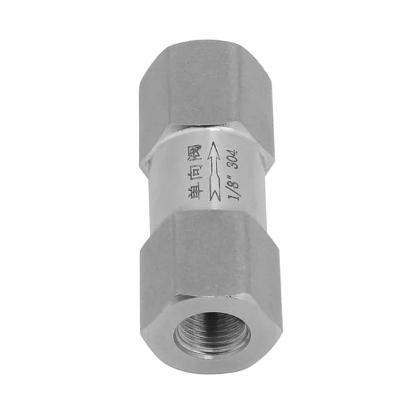 304 Rostfritt Stål Hex Bypass Backventil Högtemperaturtryckbeständig 1/8in BSPP