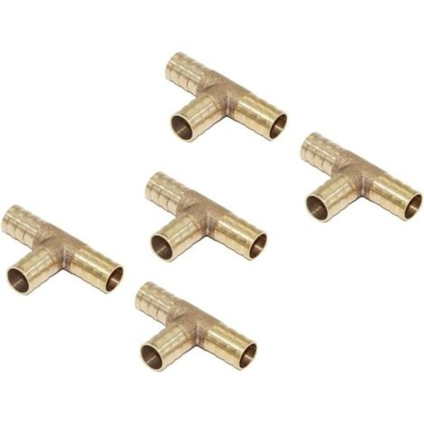 5kpl Liitin Piikkiliitin T-tyyppinen letku Polttoaine Vesi Liitos Putkiliittimet Liitin - 12mm
