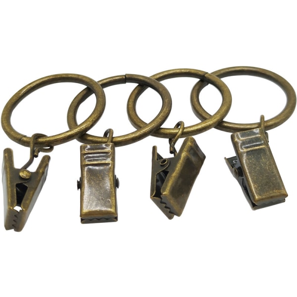 Gardinspændekrog Gardinclips (3,0 linjer × 32 mm indvendig diameter 50 styk)