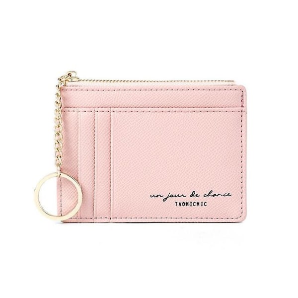 Mini nyckelring liten plånbok pink