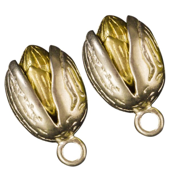 2 stk Creative Pistacie Shape Nøglering Vedhæng Nøglering Hængende Ornament