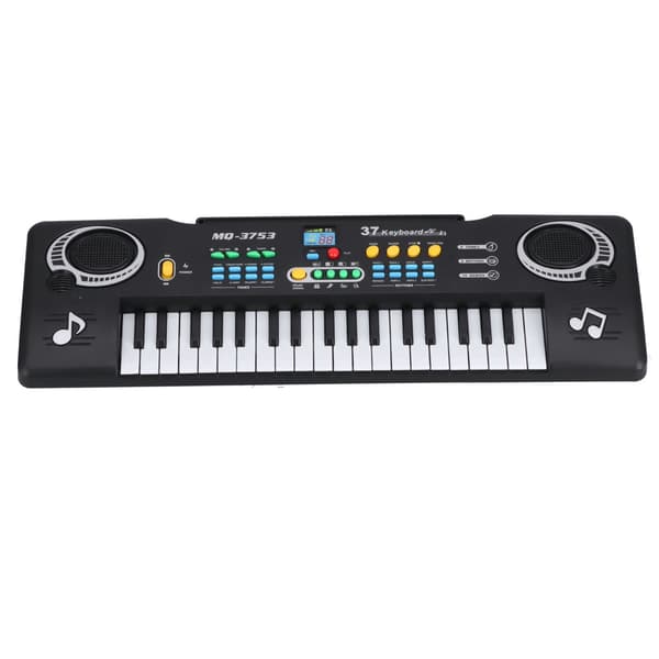 Elektronisk piano for barn, mini 37 tangenter, bærbart multifunksjonelt keyboard for barn som lærer