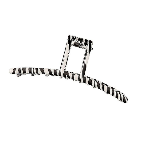 Ruudullinen hiusklipsi Liukumaton Zebra Hollow Out Hair Claw Geometry Leoy Barrette A1