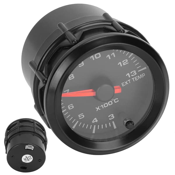 52mm 2 Tommer 300 til 1300C Temperaturmåler 7 Farve Baggrundsbelysning DC 10 15V 12V Bilsensor