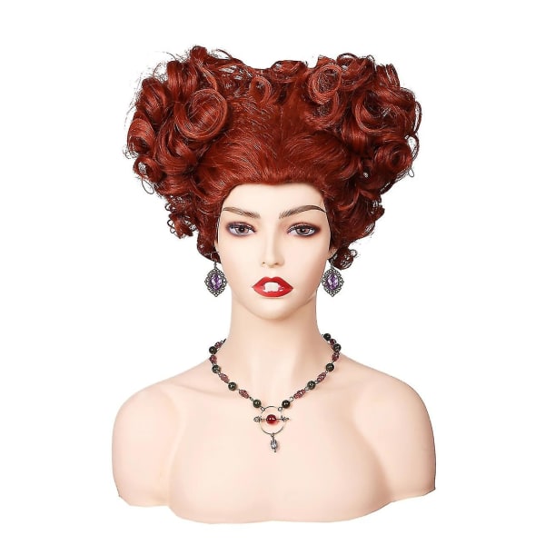 Korvakorut kaulakoru ja cap set Cosplay-tarvikkeet Winifred Sanderson Hocus Pocusille Halloweeniin