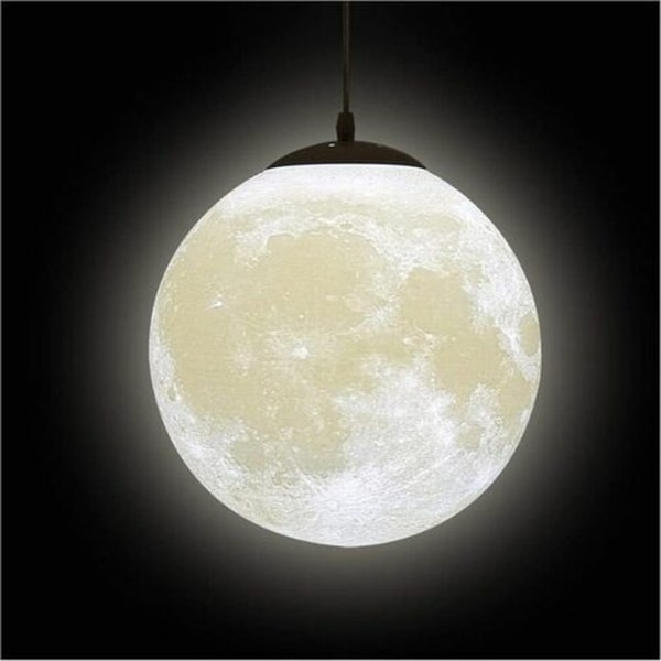 3D Moon Chandelier-Moon Ceiling Chandelier Moon Ceiling Light Planet Pendellampa Moon Restaurang Bar Hem Chil