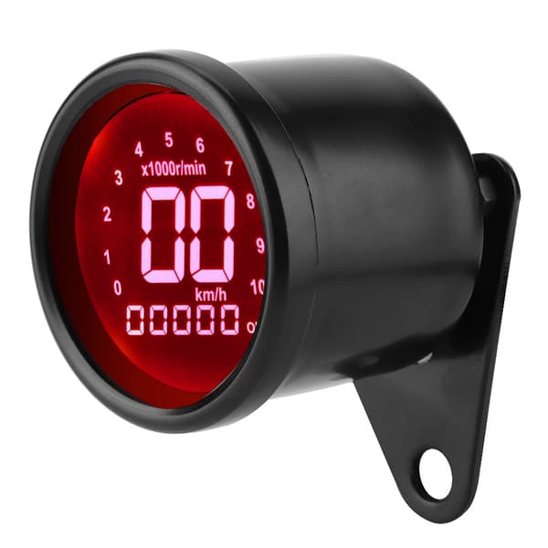 Universal Motorcykel LCD Skærm Speedometer Odometer Tachometer Måler