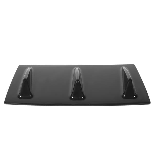 Bageste Kofanger Læbe Diffuser Spoiler Vejrbestandig Glans Sort Universal Bil Modificering 3 Finner