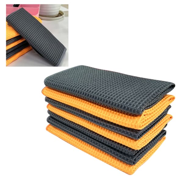 Højabsorberende Multifunktionelt Mikrofiber Vaffelvævet Vinduespudseklud