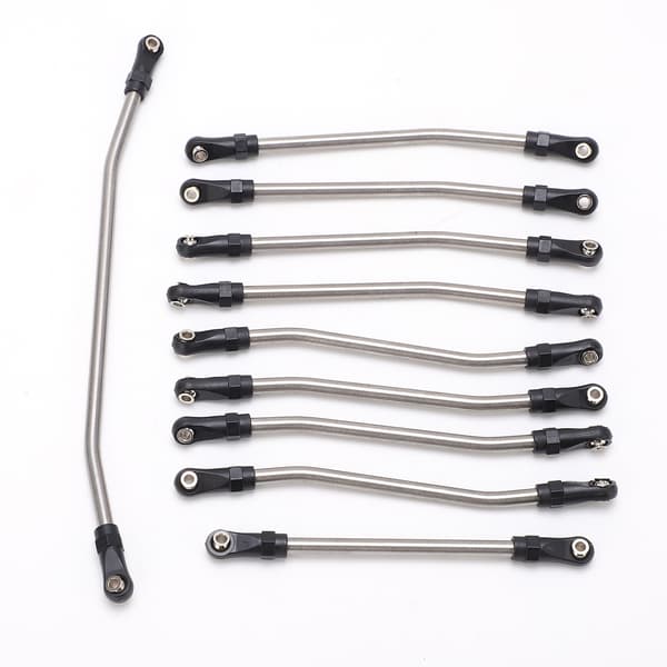 Sæt med Link Rods i rustfrit stål til Axial Wraith 1/10 RC-bil (10 stk)