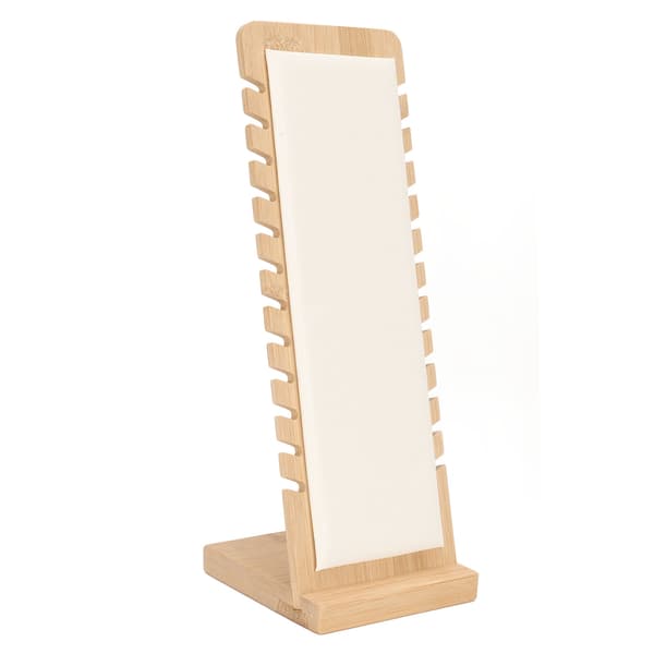 Bambu Professionel Smykke Display Stand Halskæde Armbånd Holder Organizer