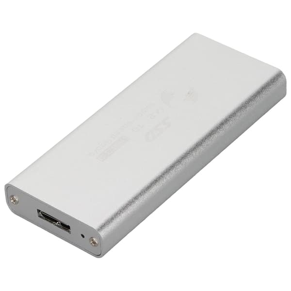 MSATA til USB 3.0 SSD-kabinetadapter 6 Gbps overførselshastighed varmeafledning PC-kabinet
