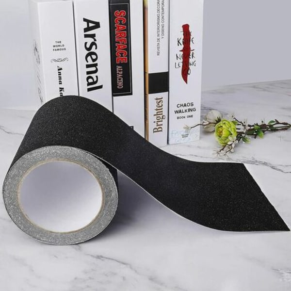 Självhäftande halkskyddstejp för trappor, friktion, slipmedel för säkerhet, trappstege, inomhus, utomhus, hög dragkraft, 15cm x 5M