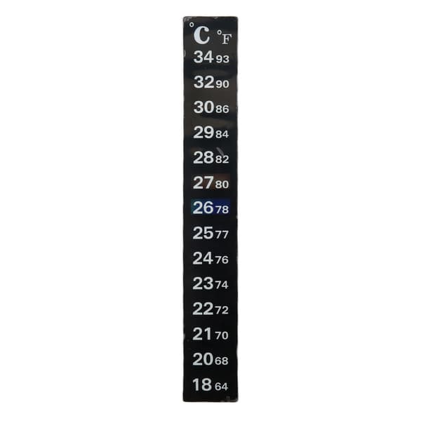 Digital Selvklæbende Termometer Sticker 18C til 34C Akvarietemperatur Mærkat Lang Strimmel