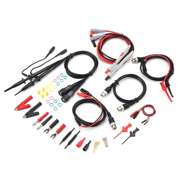 Oscilloskop multimeter testkablar med krokodilklämmor och utbytbara sondspetsar