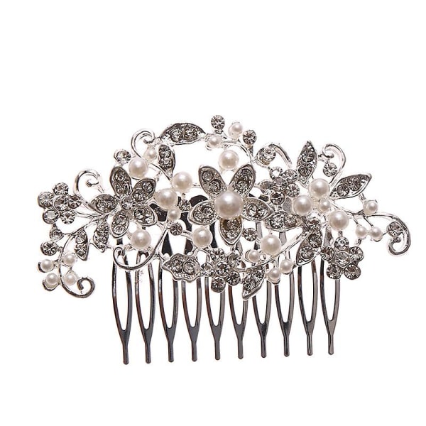 Pearl Flower Hårklämmor Legering Hårstyling Sidokam Brudhårbit Hårtillbehör för kvinnor