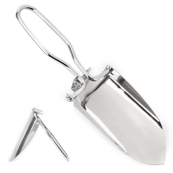 3 stk. Mini Håndspade Foldbar Rustfrit Stål Spadel Portable Camping Haveværktøj