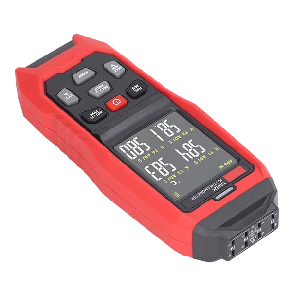 K Typ Termoelement Termometer 4 Kanal Digital Kontakt Termometer Röd
