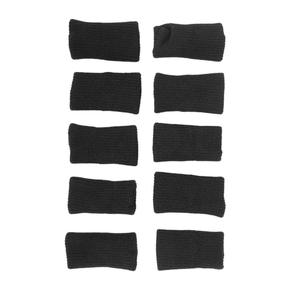 10 par sportfingerstöd smärtlindring elastisk tumme handledsstöd svart