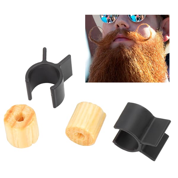 Styre Overlægsbarte Træningshjul Mænd Overlægsbarte Styling Skabelon Skægformningsværktøj Sort