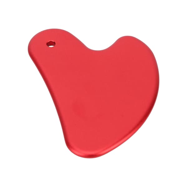 Gua Sha-verktyg i aluminiumlegering för hela kroppen, ansiktsbehandling, röd Gua Sha-bräda, främjar blodcirkulationen