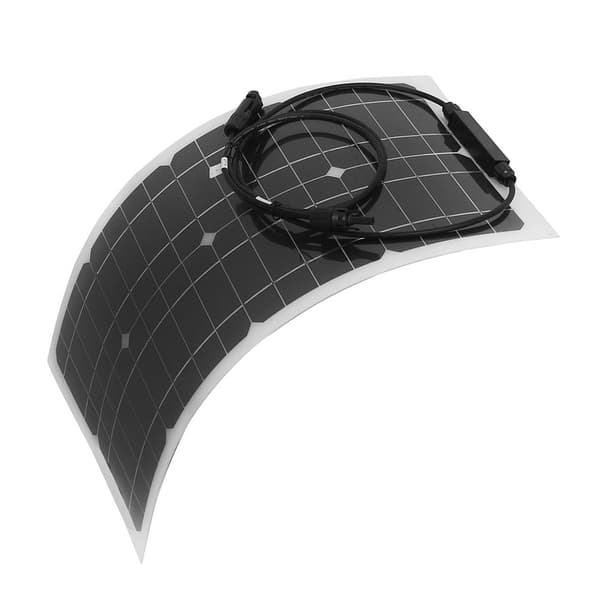 100W 100 Watt Bärbar Flexibel Solpanel för Utomhusbruk Husbil Båt Strömförsörjning