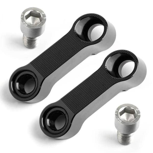 Motorcykelspejlforlænger Riser Adapter Sort