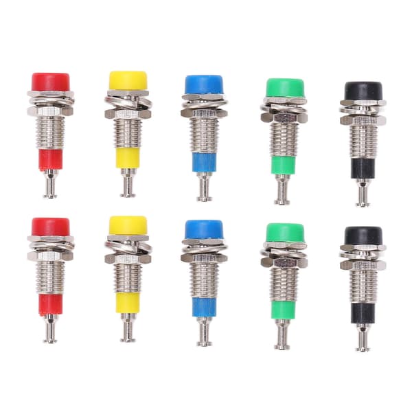 2 Sæt J40006 2mm Forgyldt Banan Binding Post Panelmontering til Elektroniske Instrumenter