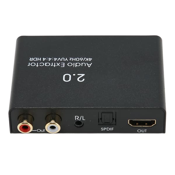 HDMI Audio Extractor Splitter 4K 60Hz Converter Adapter US-kontakt 100-240V