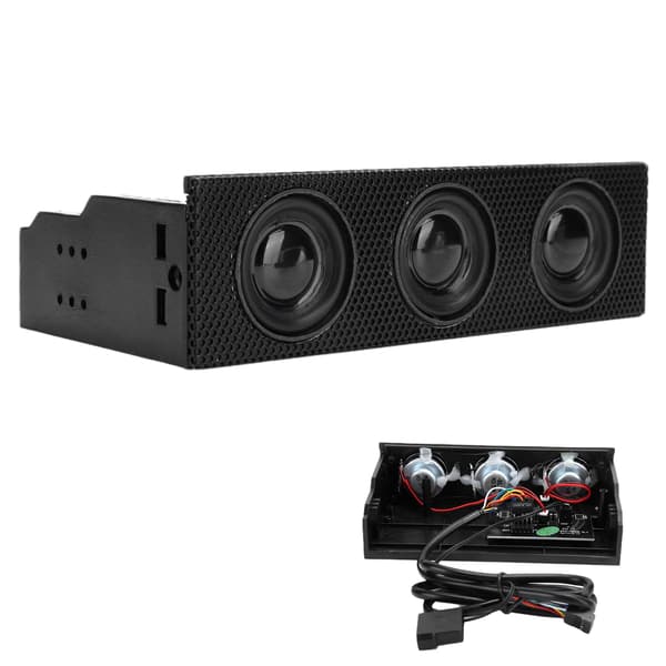 PC Frontpanel Stereo Surround Højttaler Indbygget Mikrofon 5.25in STW9005