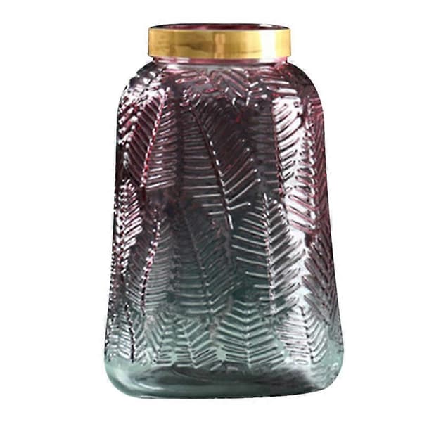 Lyxiga lätta enkla glasblomvaser Transparent grön växt hydroponisk utrustning heminredning White