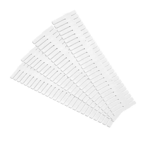 4-pack Plastlådeindelare DIY Justerbar Organizer för Strumpor Underkläder Kontorsmaterial Förvaring Vit Utdragbar