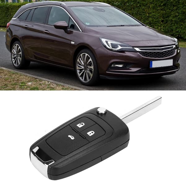 Opel Fjernbetjenings Nøgle Etui Udskiftning 3 Knapper Hvid