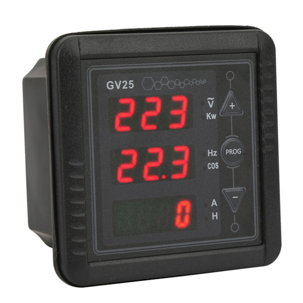 GV25 MK2 Generator Digitalt Meter Spenning Strøm Frekvens Tester Panel 110V 220V System