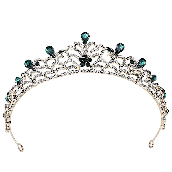 Kronesmykker Brude Bryllupstilbehør Simpel Legering Diamant Brudekjole Smykker All-match