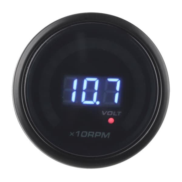 2 tommer 2-i-1 12V Turtalmåler Voltmeter LED Digital Display Høj Præcisionsmåler Universal til Bil