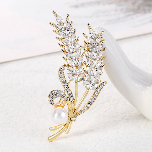 Vete öron brosch personlig legering diamant corsage smycken present för kvinnor flicka