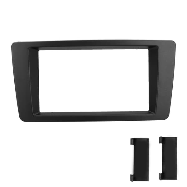 2‑DIN Fascia Navigation Trim Kit Central Control Dashboard Panel Ersättning för Octavia 2004‑2013