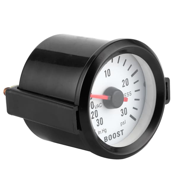 Universal Boost Pointer Vakuumtrycksmätare 0-30PSI 12V Blå LED-urtavla 52mm Dia för bilmotorer