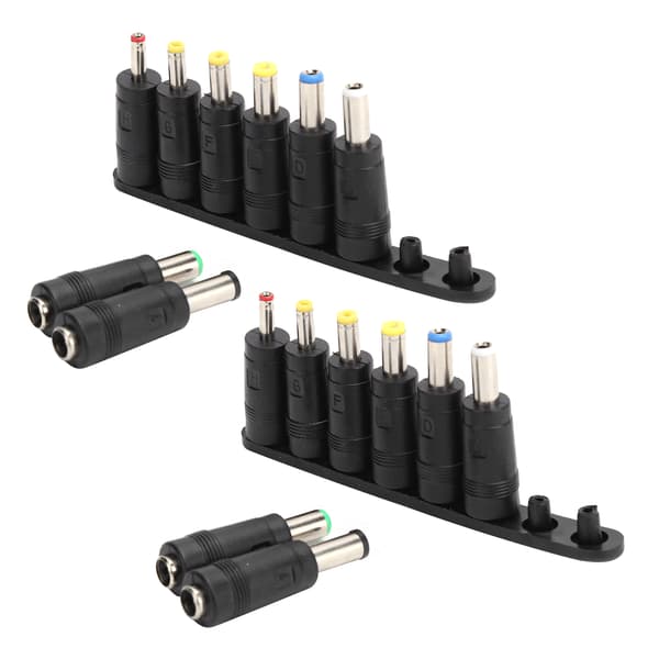 2 i 1 USB til DC-kabel 11 i 1 Strømadapter Utskiftbar Plugg Datatilbehør