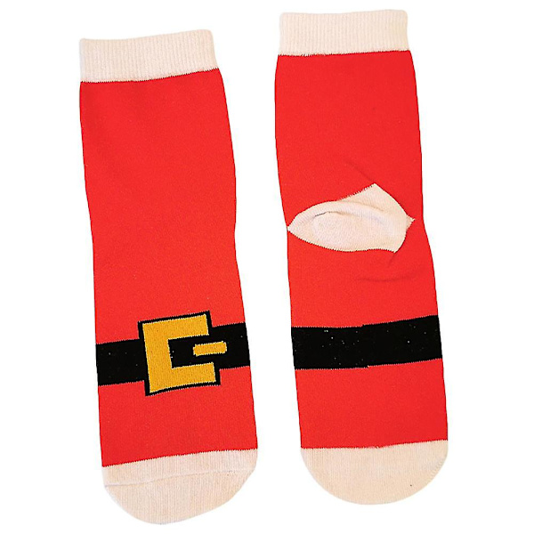 Damstrumpor i fuskpäls jul Xmas Short Socks