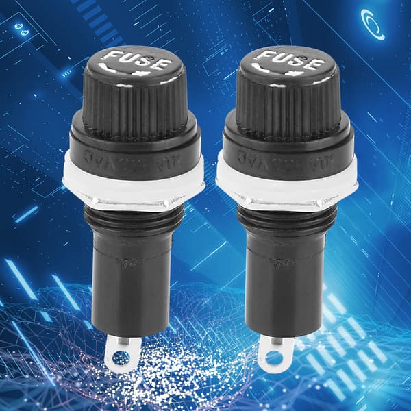 20 ST Skruelås Sikringsholder Base til Glasrørsikringer 5x20mm