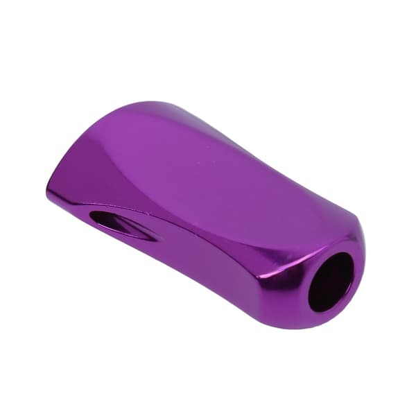 Metallisk lilla kraftgrep-knapp for snurrell