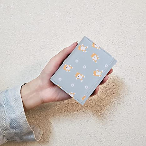 Kawaii Pung Til Piger Sød Kat Vegansk Læder Kortholder Organizer Small Trifold Dame Pung, Menw Cat A916-782 Blue