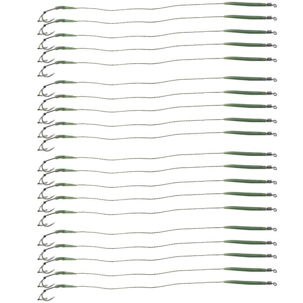 20 Hullingkroge i rustfrit stål 20 cm 7,9 tommer Bærbart karpefiskegrej Størrelse 6