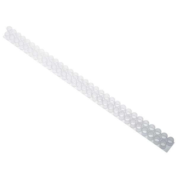 6 stk. Plast Dronningbie Dobbel Celle Bar Strip Sett Base med 63 Dronningcellekopper for Birøkt