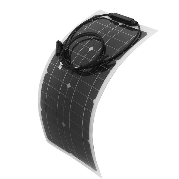 100W 100 Watt Bärbar Flexibel Solpanel för Utomhusbruk Husbil Båt Strömförsörjning