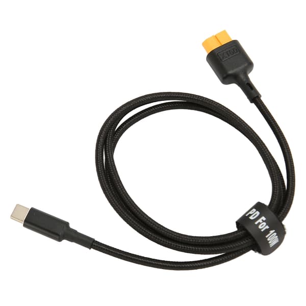 USB C til XT60 Ladekabel 100W PD USB C til XT60 Laderkabel for Verktøysett RC M7 M6 M6D M8S 1m 3.3ft