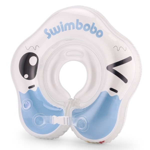 Nakkebøjle baby svømmering (blå M (0-3 måneder 5-12 katte baby)) uden tilbehør